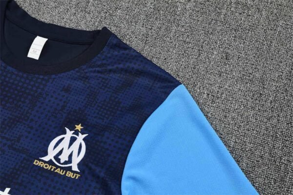 2526 season Olympique de Marseille Training clothes suit Short sleeve Fan version - Imagem 4
