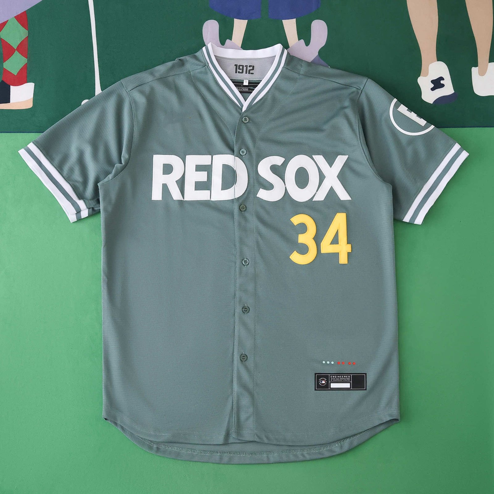 16378da88f 2025 MLB Boston Red Sox 34 - Afbeelding 1