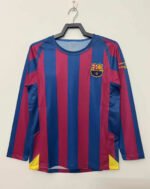 0506 season Barcelona Home Champions League Plate Long sleeved  retro Fan version