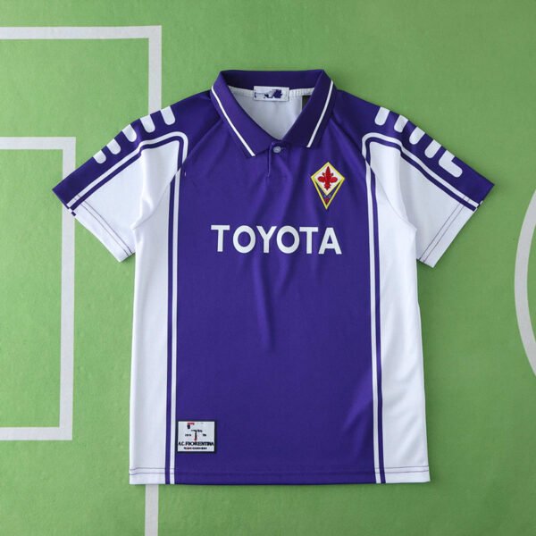 9900 ACF Fiorentina home retro Kids kit - Afbeelding 3