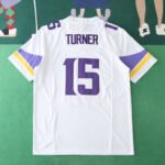 2425 Minnesota Vikings white 3th generation 15#TURNER - Billede 2