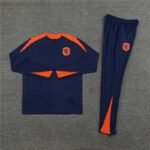 2425 Netherlands navy blue Training suit set Player version