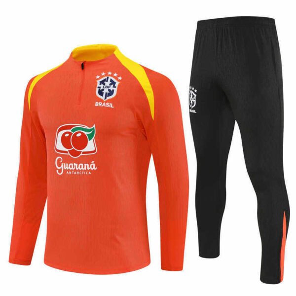 ⁦2526 season Brazil Half zip training suit set⁩ - الصورة ⁦2⁩