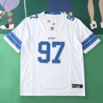 2425 Detroit Lions white 97#HUTCHINSON