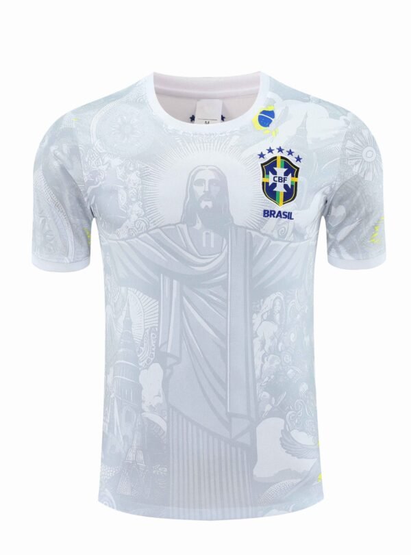 2526 season Brazil Jesus Training clothes suit vest Fan version - Afbeelding 7