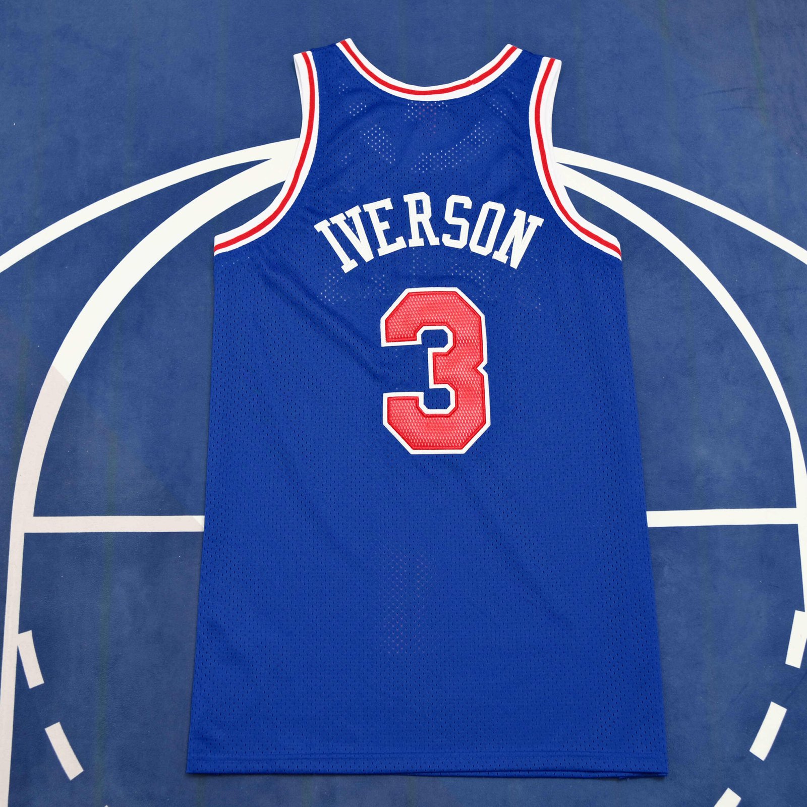 444e4a8f1c NBA Philadelphia 76ers 3#IVERSON - Afbeelding 1
