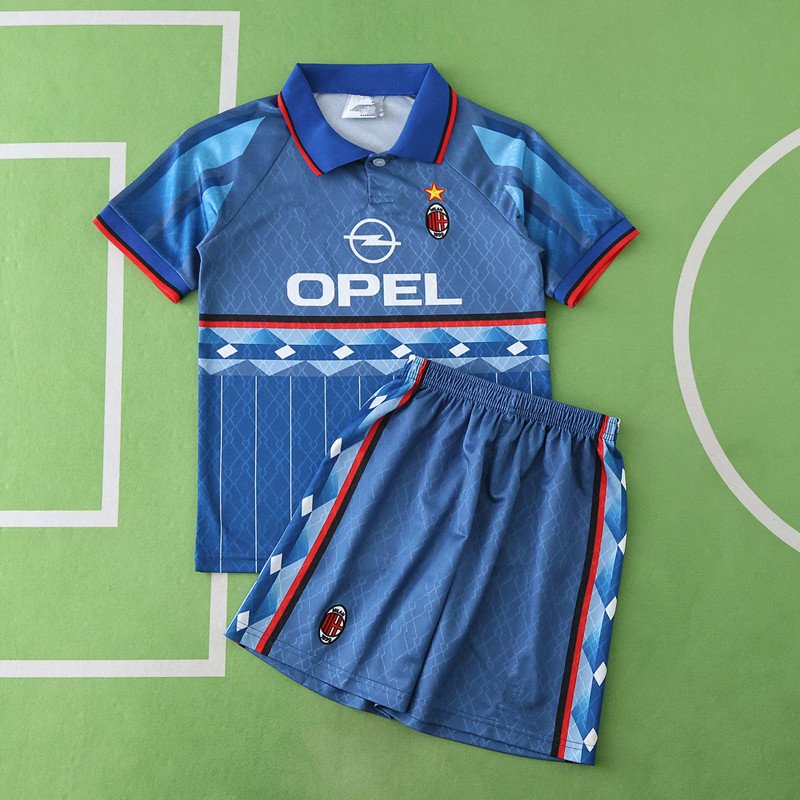 488e196bd3 9596 A.C. Milan away retro Kids kit - Billede 1