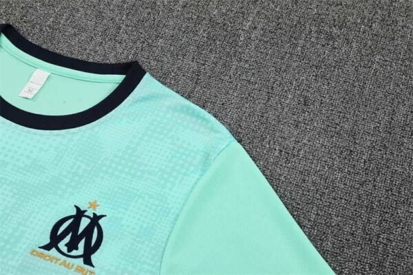2526 season Olympique de Marseille Training clothes suit Short sleeve Fan version - Imagem 4