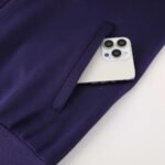 2425 England Purple Long zipper jacket set - Imagem 7