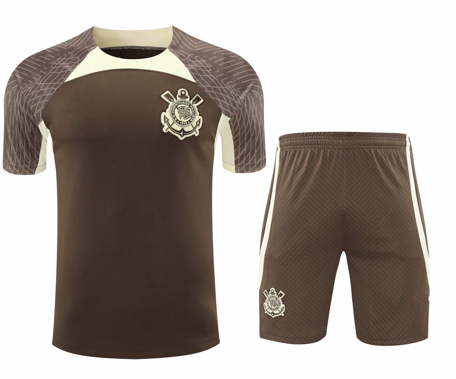 721b223b5f-1 2425 Sport Club Corinthians Paulista Training clothes suit Short sleeve Fan version - immagine 1