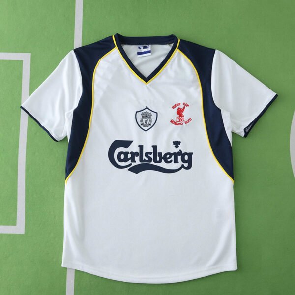 ⁦0102 Liverpool F.C. away retro Kids kit⁩ - الصورة ⁦5⁩