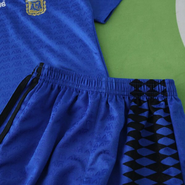 ⁦1994 Argentina away retro Kids kit⁩ - الصورة ⁦7⁩