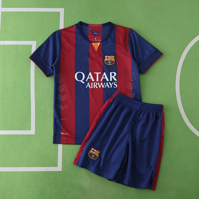 7745e527fb 1415 FC Barcelona / Barça home retro Kids kit - Image 1