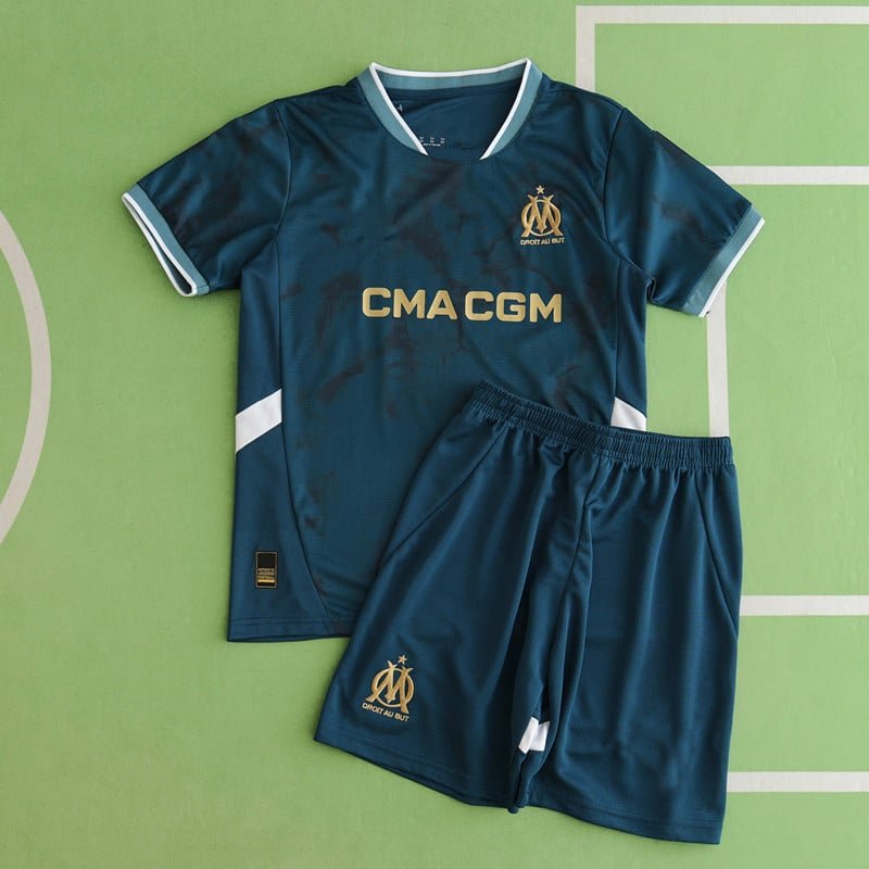 8212546398-2 2425 season Olympique de Marseille away Kids kit - Imagem 1
