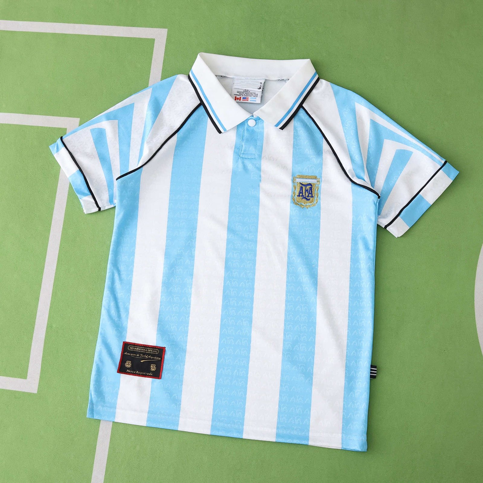 82390502fe 1996 season Argentina home retro Kids kit - Image 1