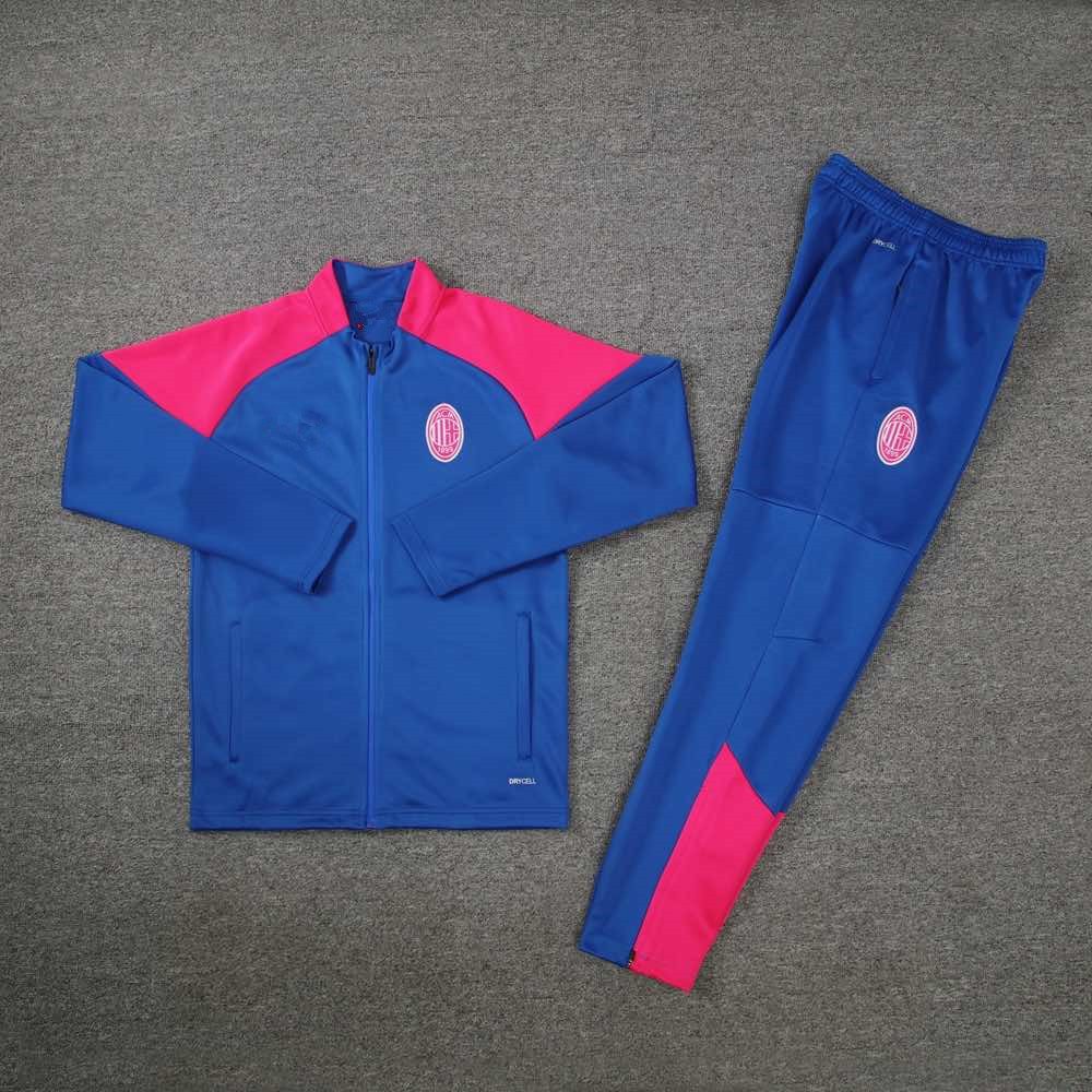 8c66ec50a6 2425 A.C. Milan blue Long zipper jacket set – Image 1