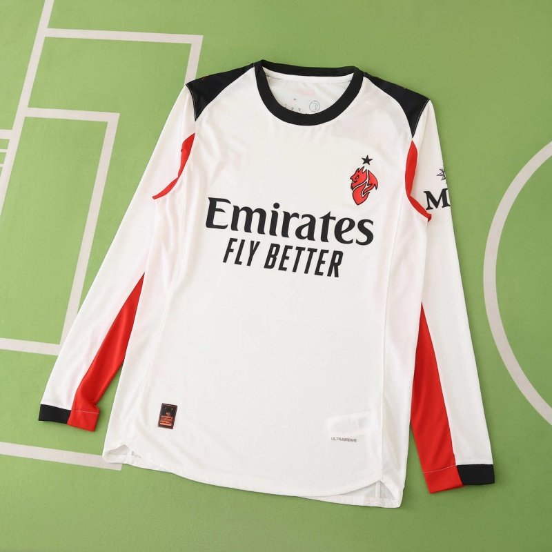 912fde4343 2526 season A.C. Milan away Long sleeved Player version - Billede 1