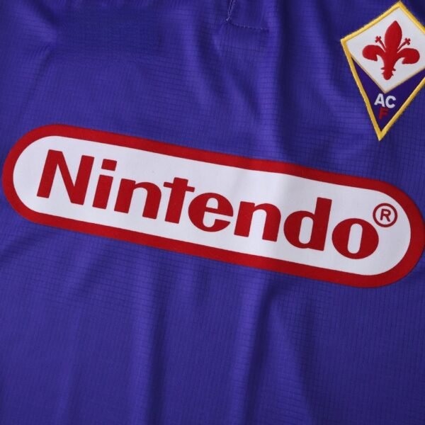 98 season ACF Fiorentina home Long sleeve  retro Fan version - Imagen 13