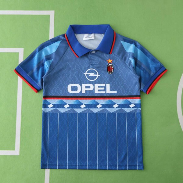9596 A.C. Milan away retro Kids kit - Billede 2