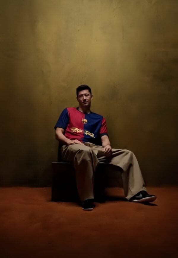 ⁦【in stock】Limited Edition FC BARCELONA X TRAVIS SCOTT jersey. FC Barcelona 24/25 Men’s Kit Player version⁩ - الصورة ⁦2⁩
