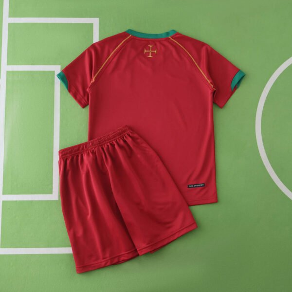 2006 Portugal home retro Kids kit – Image 14