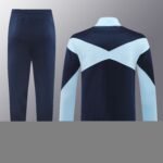 2425 France wathet Long zipper jacket set - Imagen 5