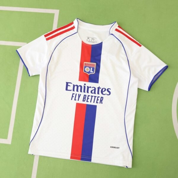 2526 season Olympique Lyonnais home Kids kit – Image 2