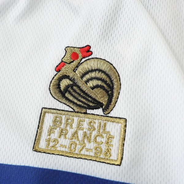 1998 season France away Long sleeved retro Fan version - Imagen 3