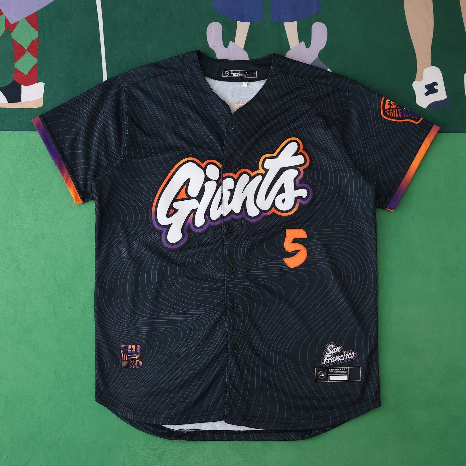 c95881aa75 2025 MLB San Francisco Giants 5#YASTRZEMSKI - Imagem 1
