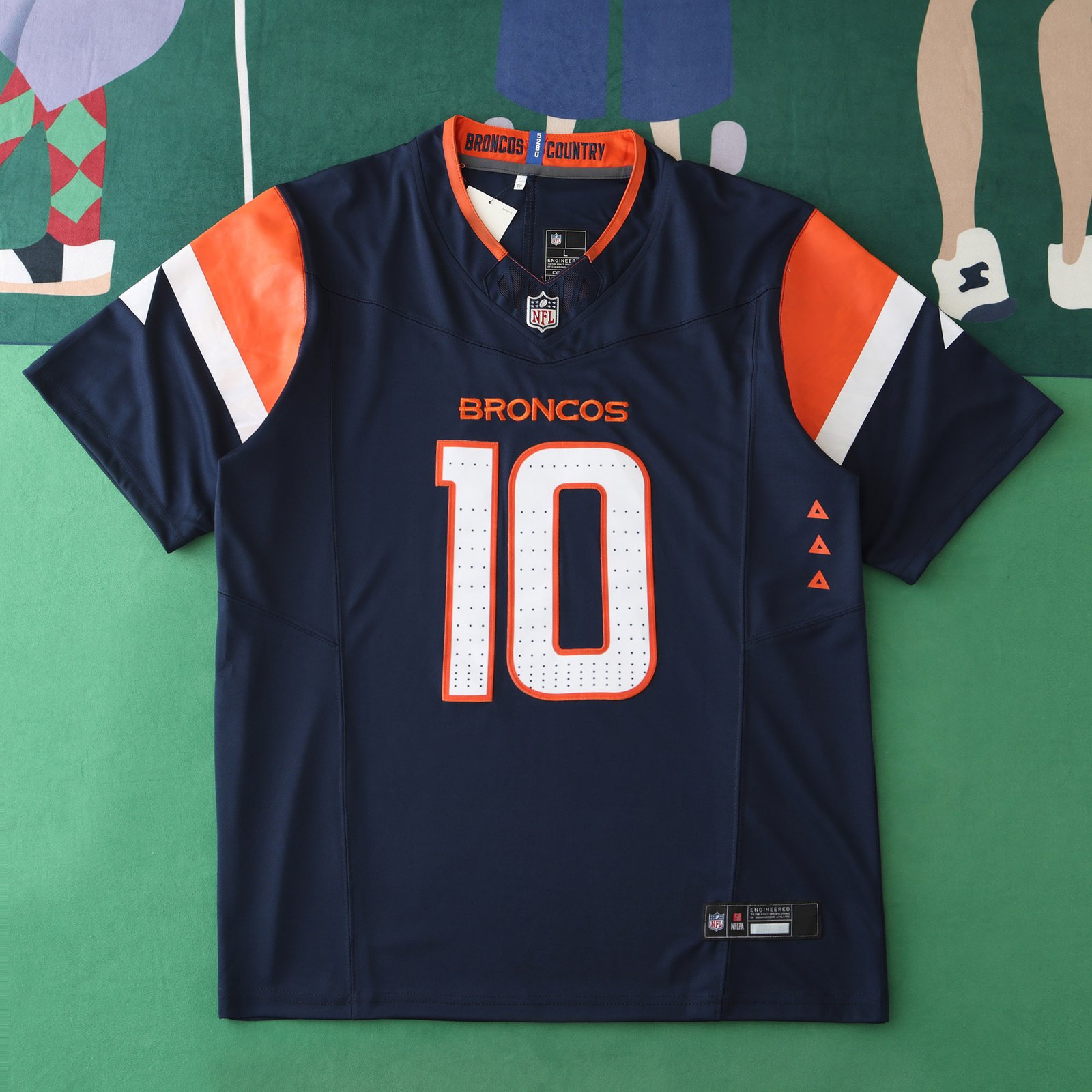 cced4324ce 2425 Denver Broncos dark blue 3th generation 10#NIX – Image 1