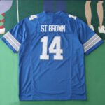 2425 Detroit Lions blue 3th generation 14#ST BROWN - immagine 2