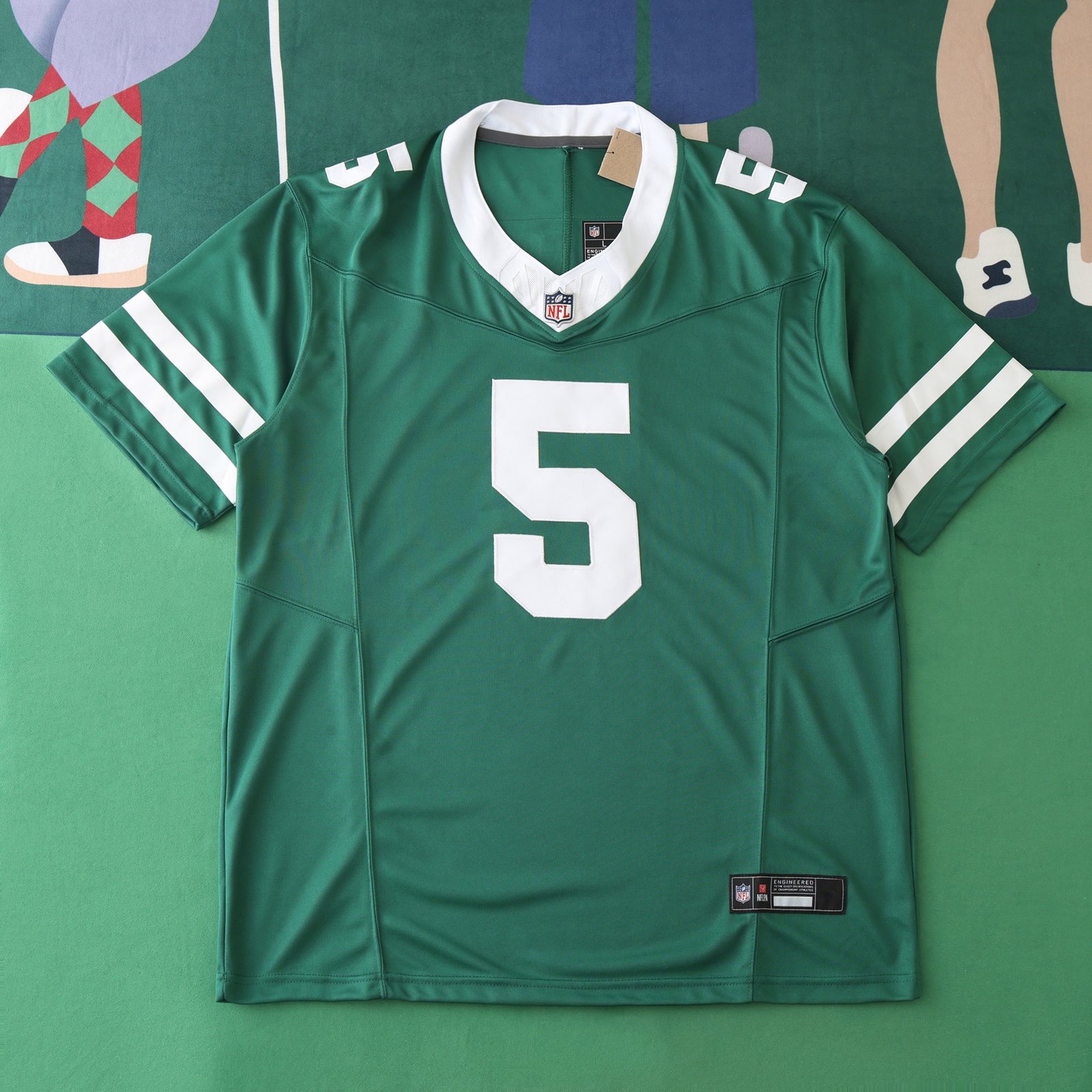 d06aa6cb5c 2425 New York Jets green 3th generation 5#WILSON – Image 1