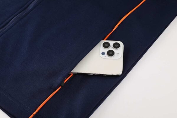 2425 Olympique de Marseille navy blue Hooded Long zipper jacket set - Afbeelding 6