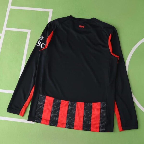 2526 season A.C. Milan home Long sleeved Fan version - Image 2