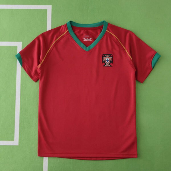2006 Portugal home retro Kids kit – Image 2