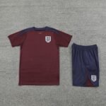 2425 England Training clothes suit Short sleeve Fan version