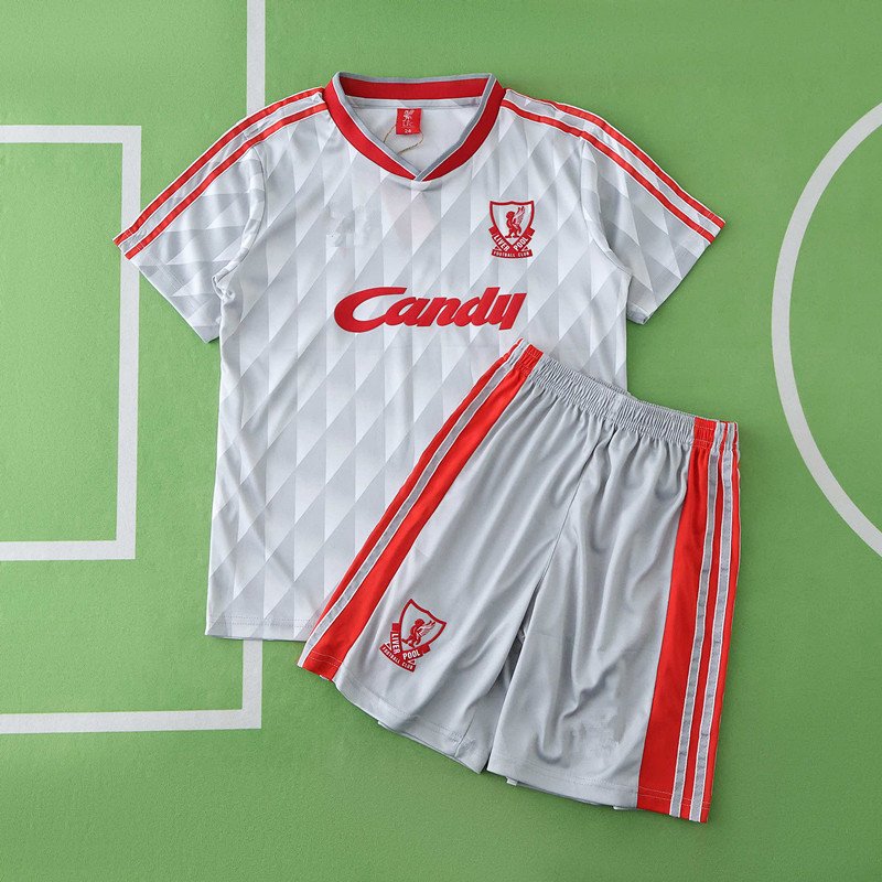 dcb6d12460-1 8991 Liverpool F.C. away retro Kids kit – Image 1