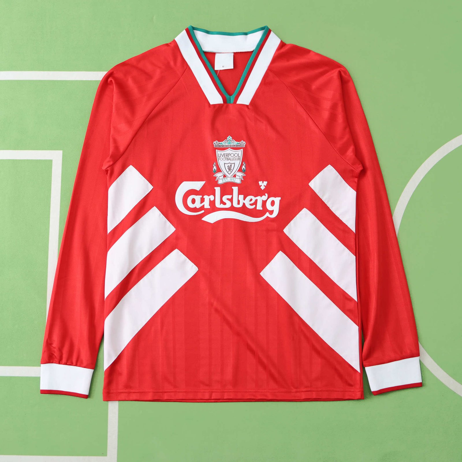 e1f7f7cdef 9395 Liverpool home Long sleeved Fan version - Afbeelding 1