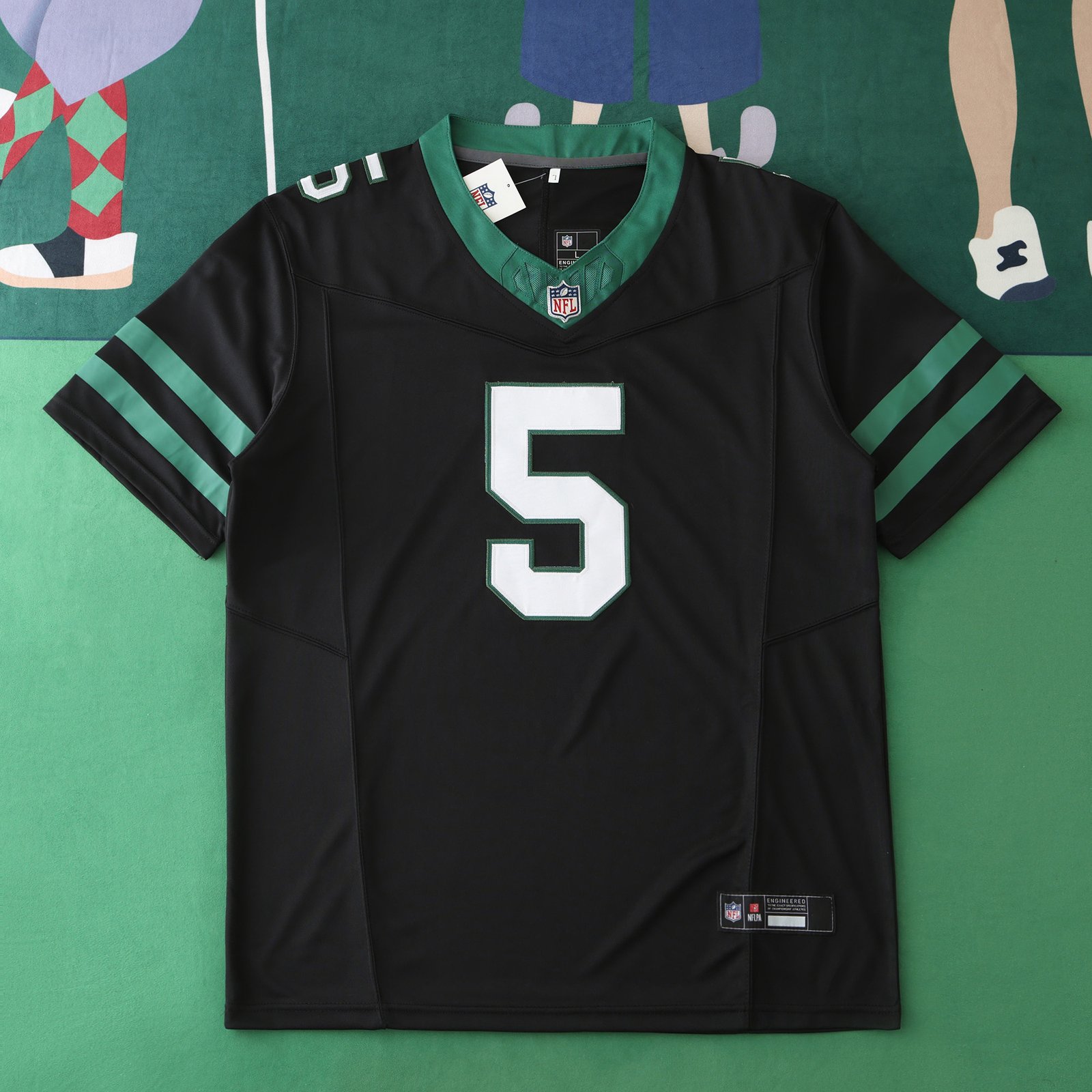 e50532c1c7 2425 New York Jets black 3th generation 5#WILSON – Image 1