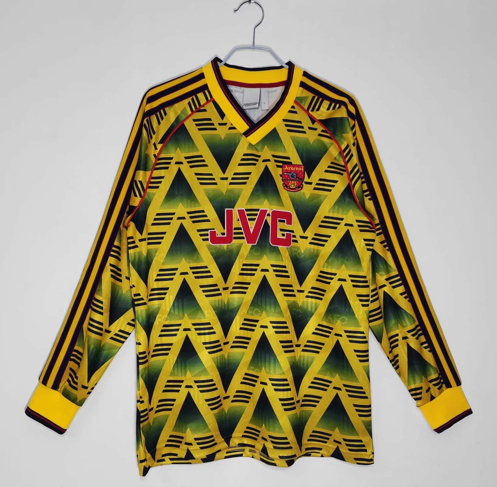 e908ce1964 9193 season Arsenal away Long sleeved Retro Fan version – Image 1