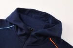 2425 Olympique de Marseille navy blue Hooded Long zipper jacket set – Image 9