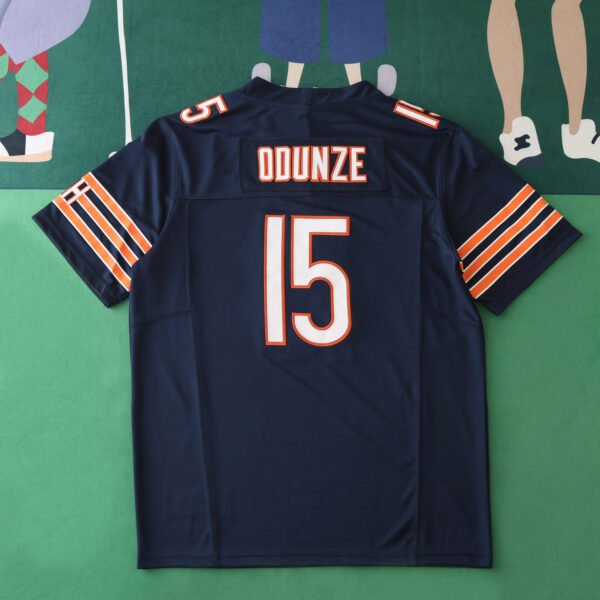 2425  Chicago Bears dark blue 3th generation 15#ODUNZE - Imagem 2