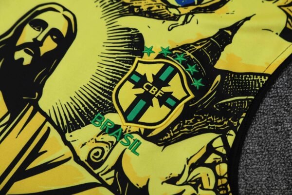 2526 season Brazil Jesus Training clothes suit vest Fan version - Afbeelding 7