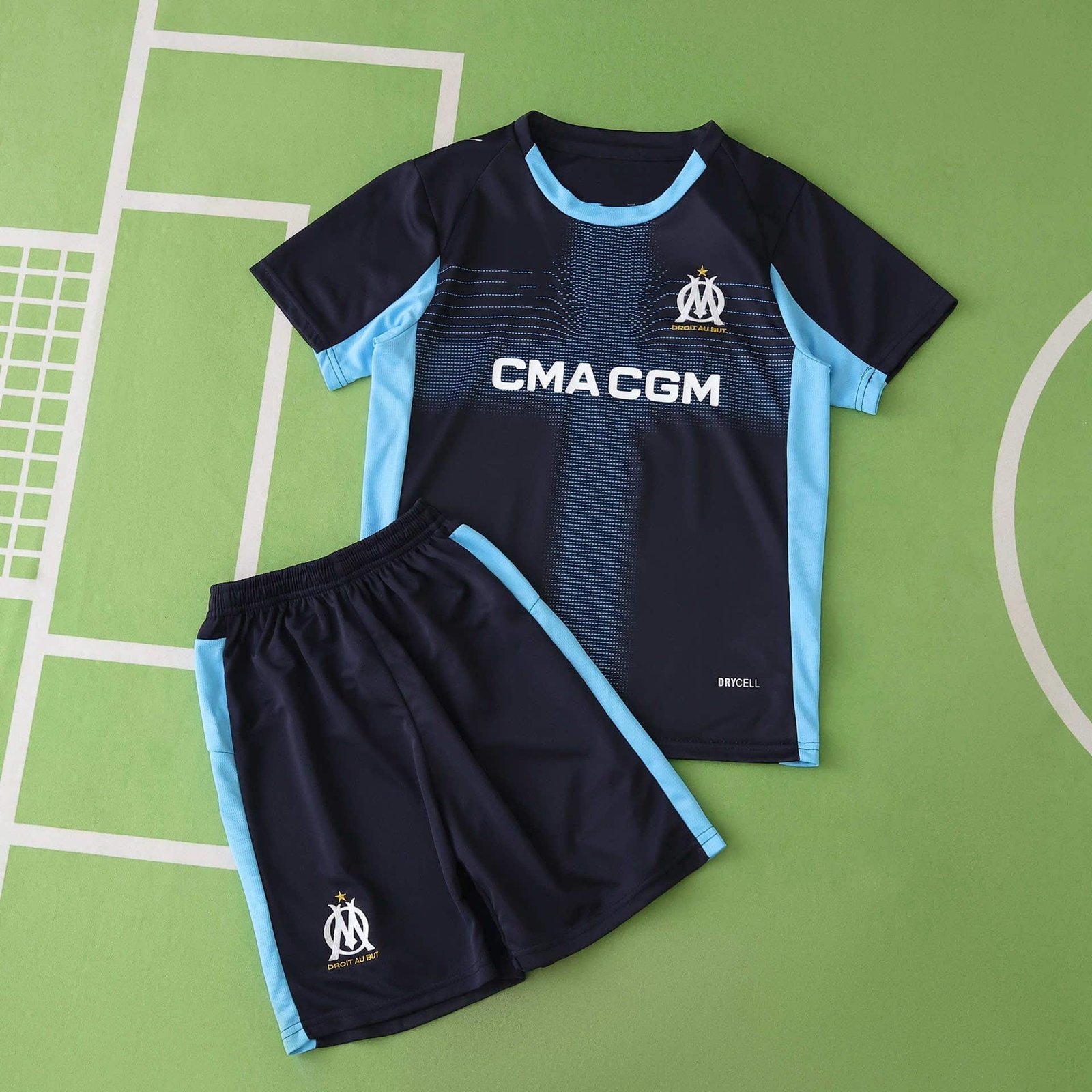 fee5a7c8e8-3 2526 season Olympique de Marseille away Kids kit - Afbeelding 1