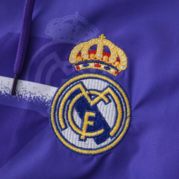 9596 Real Madrid CF purple Hooded windbreak - Image 2