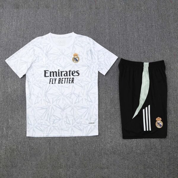 2526 season Real Madrid CF Training clothes suit Short sleeve Fan version - Image 4