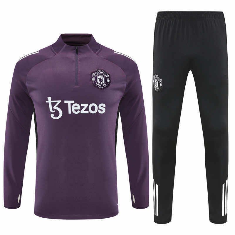 20f7e0a7f7 2526 season Manchester United F.C. Half zip training suit set - immagine 1