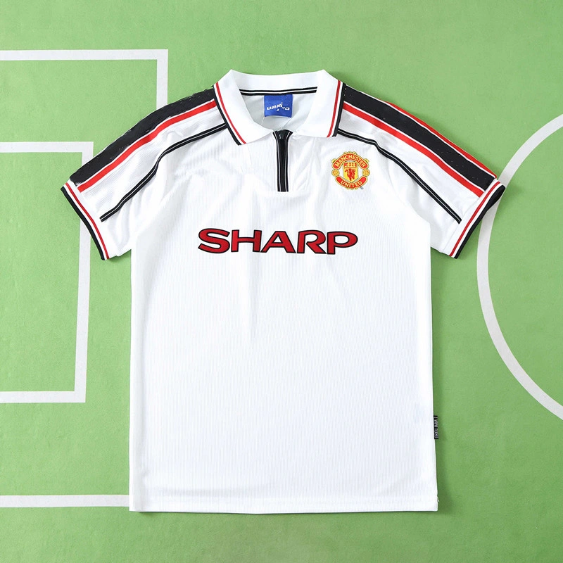 24dbc8096a 1998 season Manchester United F.C. third retro Fan version - Imagem 1