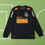 1213 season Santos FC black Long sleeved retro Fan version