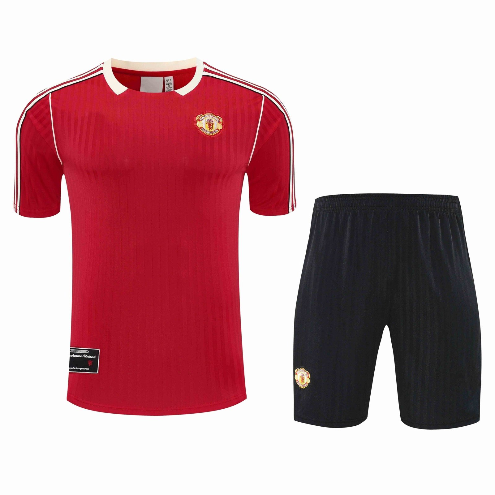 7f0cf9f666 2526 season Manchester United F.C. Training clothes suit Short sleeve Fan version - الصورة 1